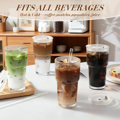 20oz Thick Glass Coffee Tumbler