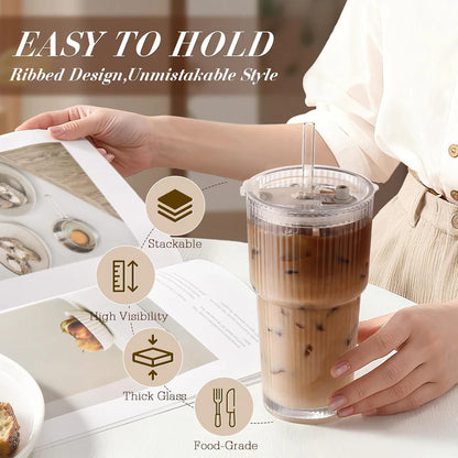 20oz Thick Glass Coffee Tumbler