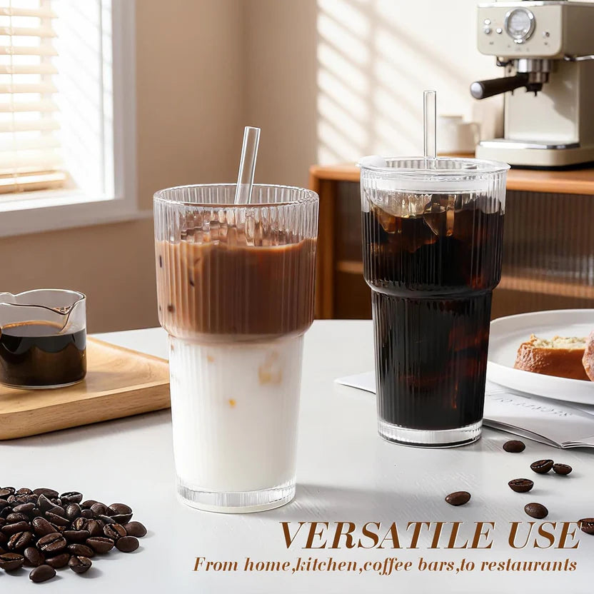 20oz Thick Glass Coffee Tumbler